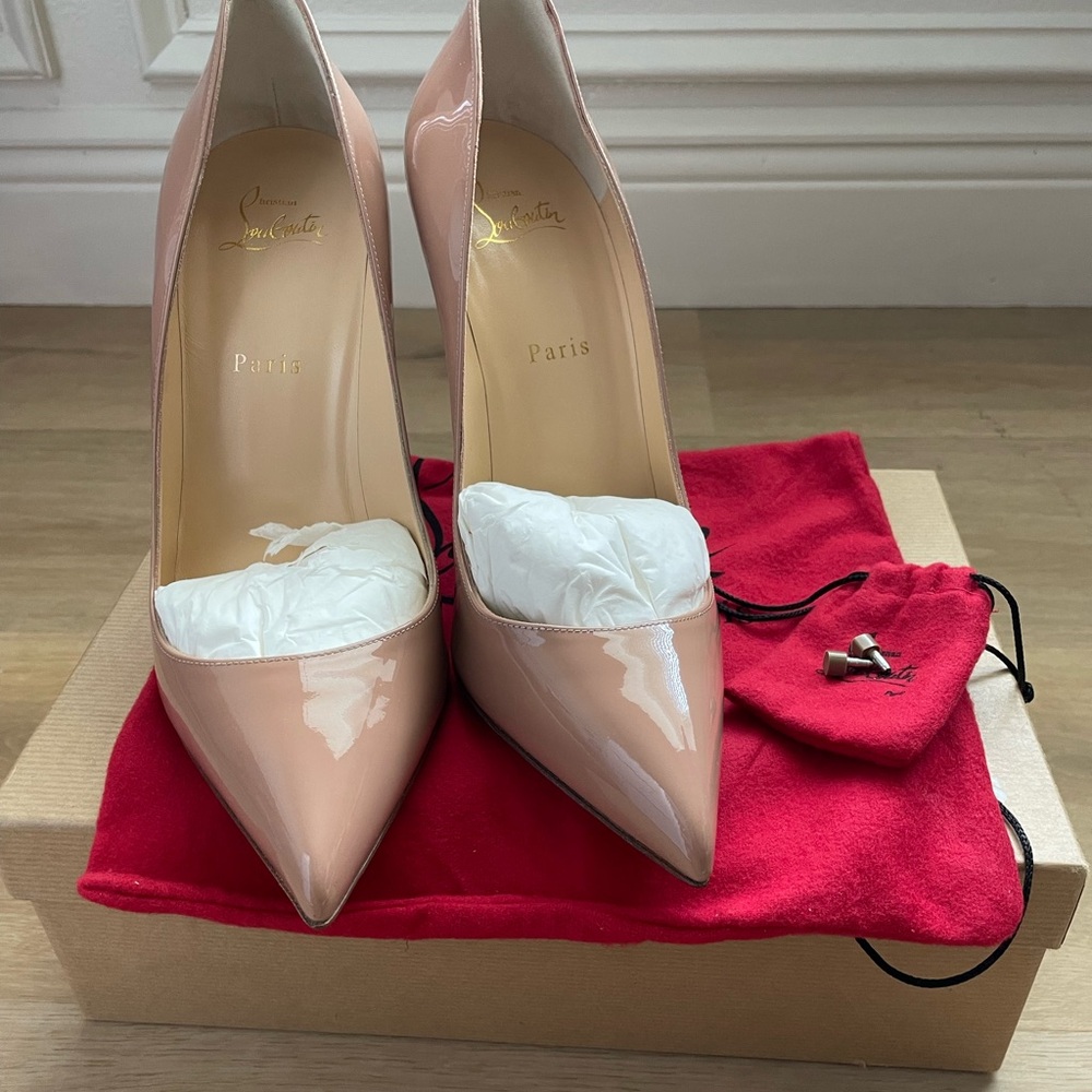 Christian Louboutin Tan Stiletto Heels